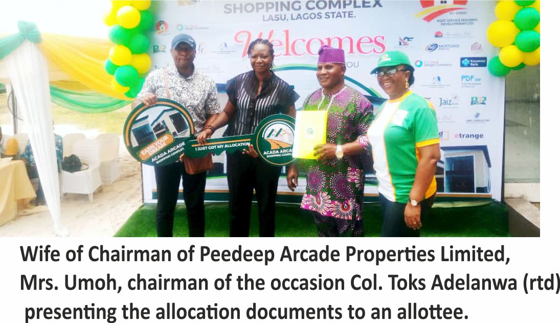 Arcade Shopping Complex Presents Allocation Documents To Allottees In Grandstyle