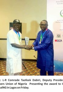JournalNG Outshines Others,Bags Best Maritime Magazine Award