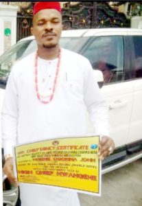 “A Beacon of Hope: Ugbonna John Nwangene Praises His Imperial Majesty Dr. Amb. Prosper Chukwuka”