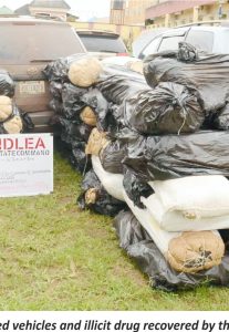 NDLEA’s Heat Forces Drug Baron Abandonment Of Sienna Buses, Large Consignment Of Illicit Drug In Edo