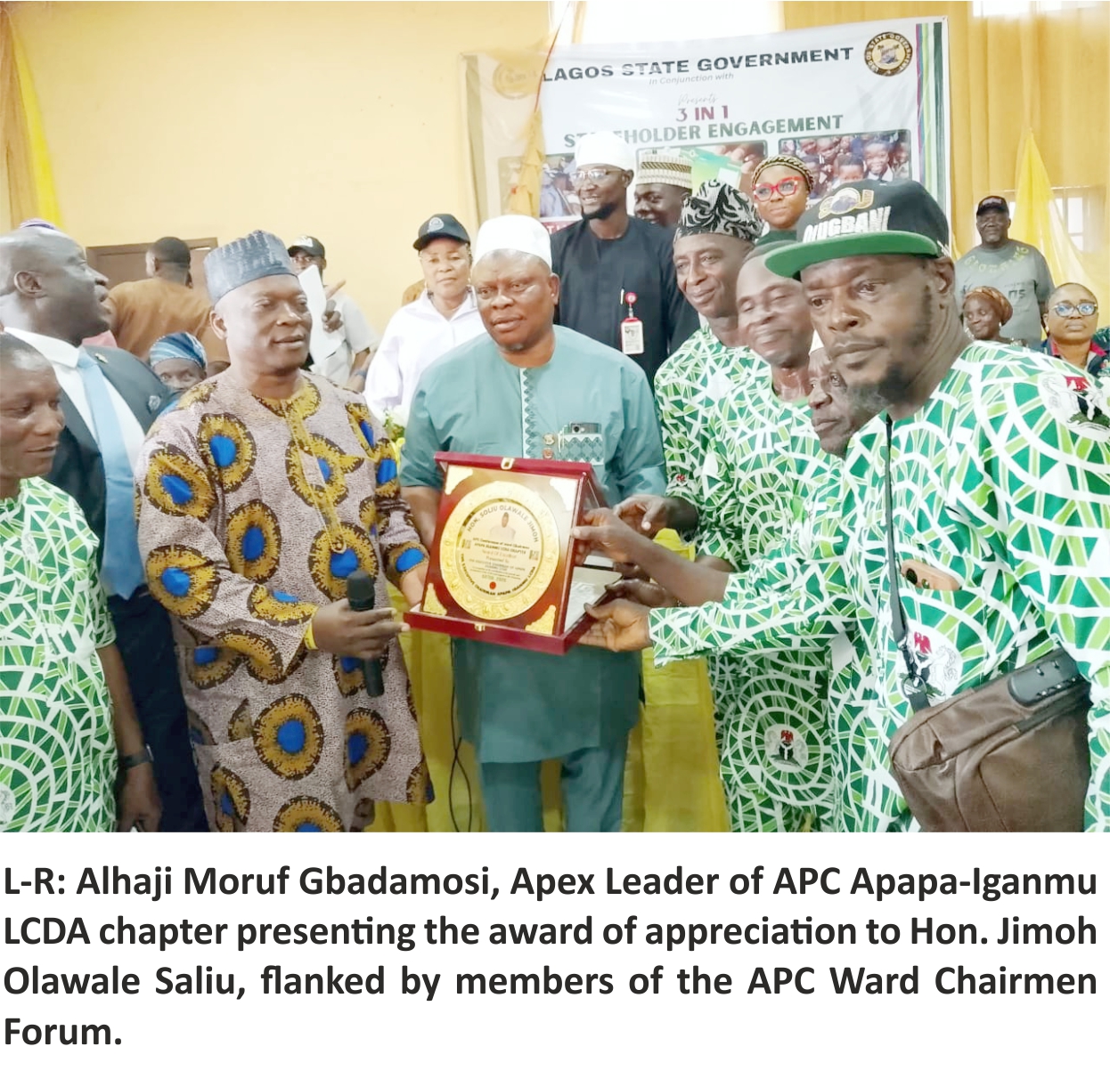 Apapa Iganmu LCDA Boss Hosts  Stakeholders’ Engagement On Multi Developmental Issues