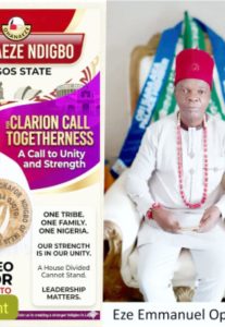 ‘Unite Ndigbo, Uphold Our Culture’ — Eze Oparachukwu Charges New Ohanaeze Lagos President, Okafor