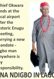 Chief Livinus Okwara Meets Ohanaeze PG Senator Mbata, Outlines Vision as Nna Ndigbo in Lagos