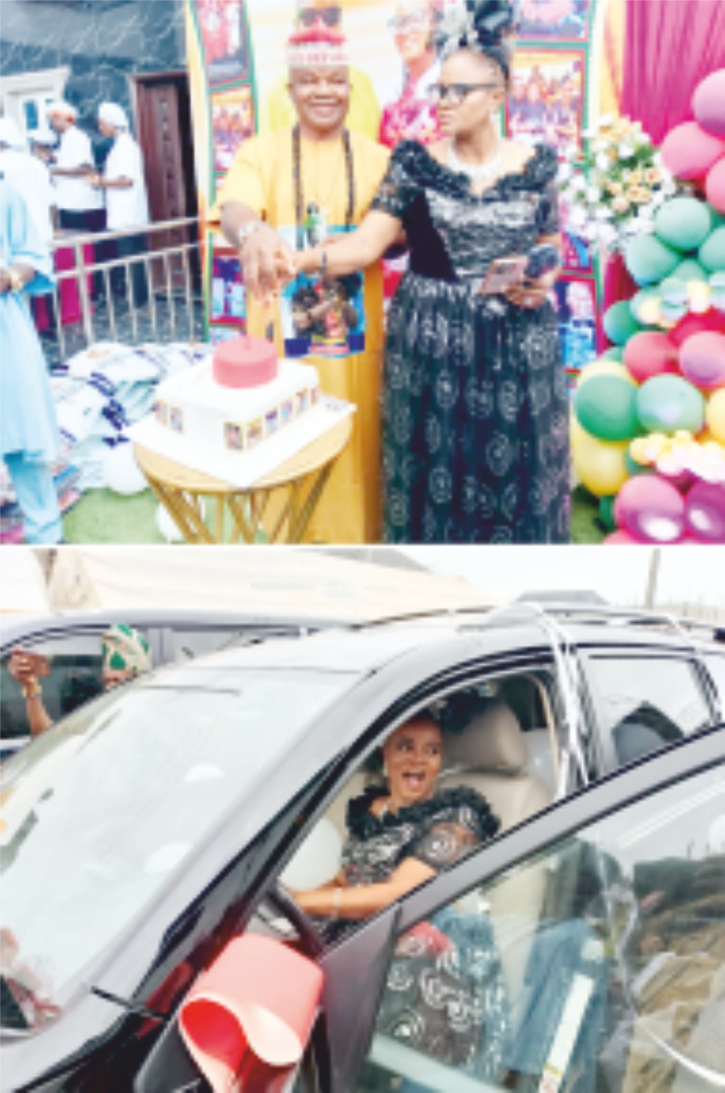 A CROWN OF 25 YEARS WEDDING ANNIVERSARY: EZE DR. CHIKA NWOKEDI HONORS DIVINE VOW, PRESENTS CAR TO WIFE AS KINGS AND DIGNITARIES BEAR WITNESS IN LAGOS 