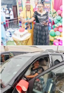 A CROWN OF 25 YEARS WEDDING ANNIVERSARY: EZE DR. CHIKA NWOKEDI HONORS DIVINE VOW, PRESENTS CAR TO WIFE AS KINGS AND DIGNITARIES BEAR WITNESS IN LAGOS 