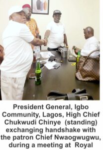 YOU ARE OUR PILLAR, MAN OF INTEGRITY – IGBO LEADER CHINYE HAILS PATRON NWAOGWUGWU